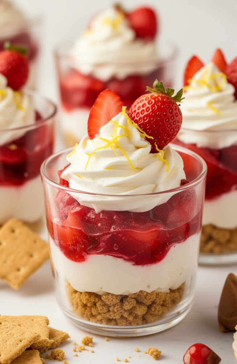 Instagram-Worthy No-Bake Strawberry Shortcake Dessert Cups