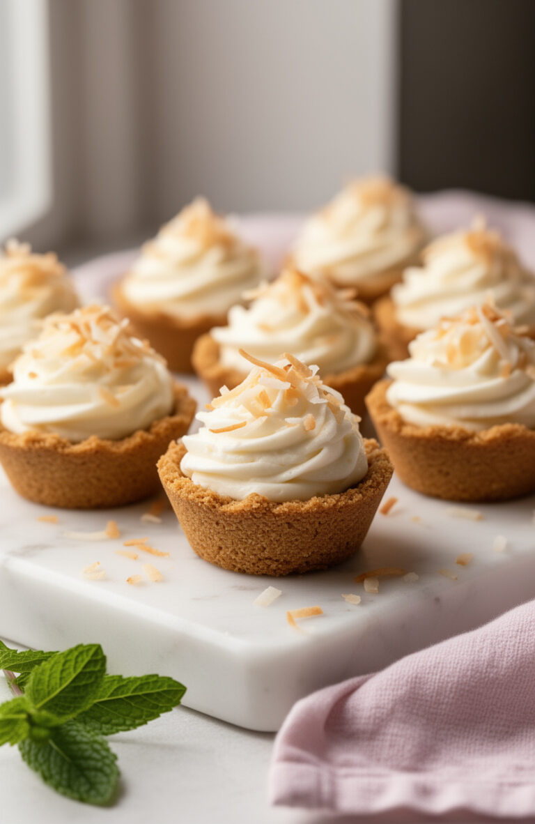 Quick Prep No-Bake Coconut Cream Pie Cups in 15 Minutes