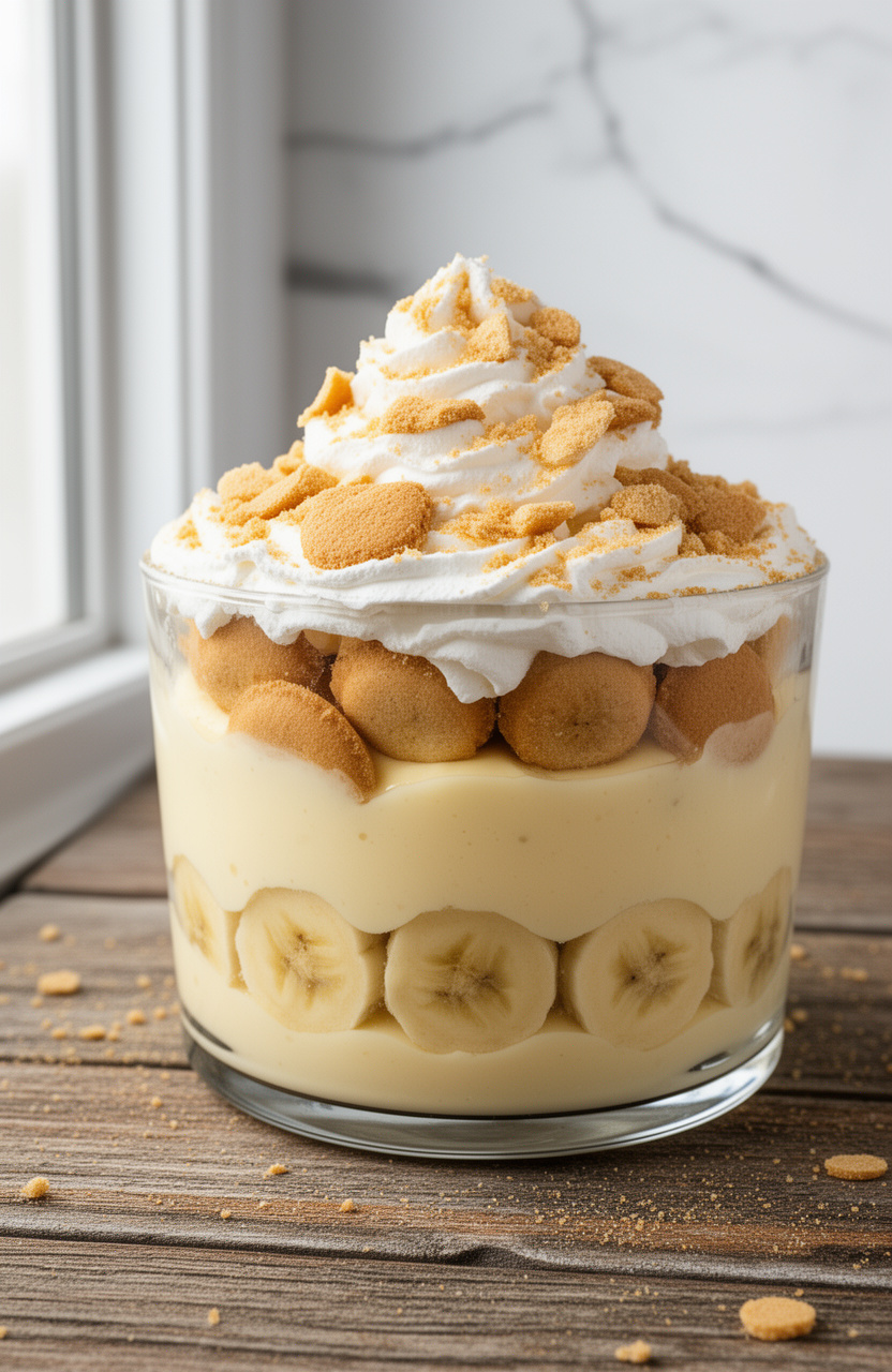 Banana Pudding Trifle with Vanilla Wafers