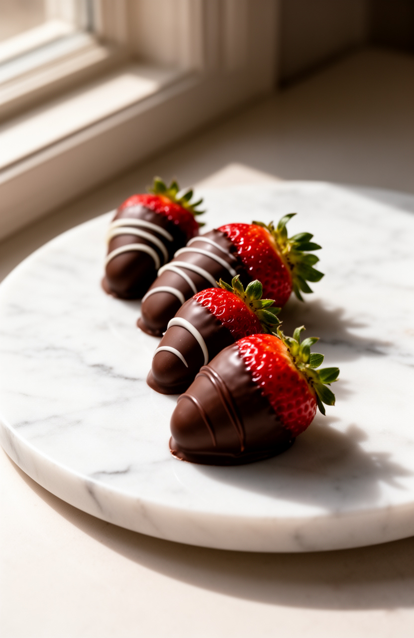 Chocolate Dipped Strawberries for an Elegant Party Dessert