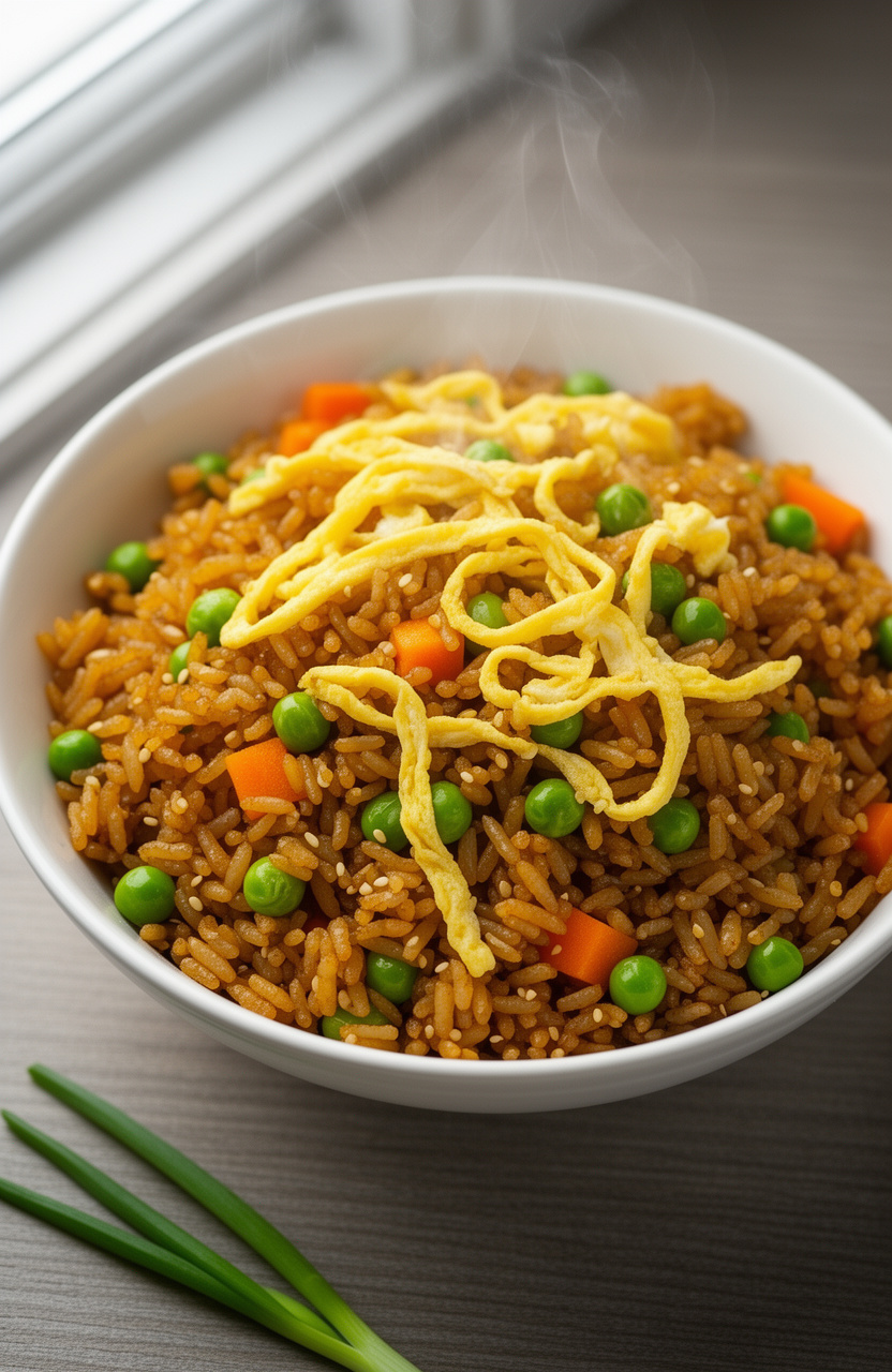 Easy Egg Fried Rice for a Graduation Party Budget Meal
