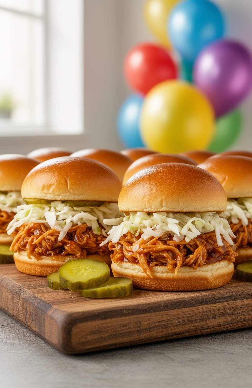 Easy Mini Chicken Sliders for a Graduation Party Crowd of 20