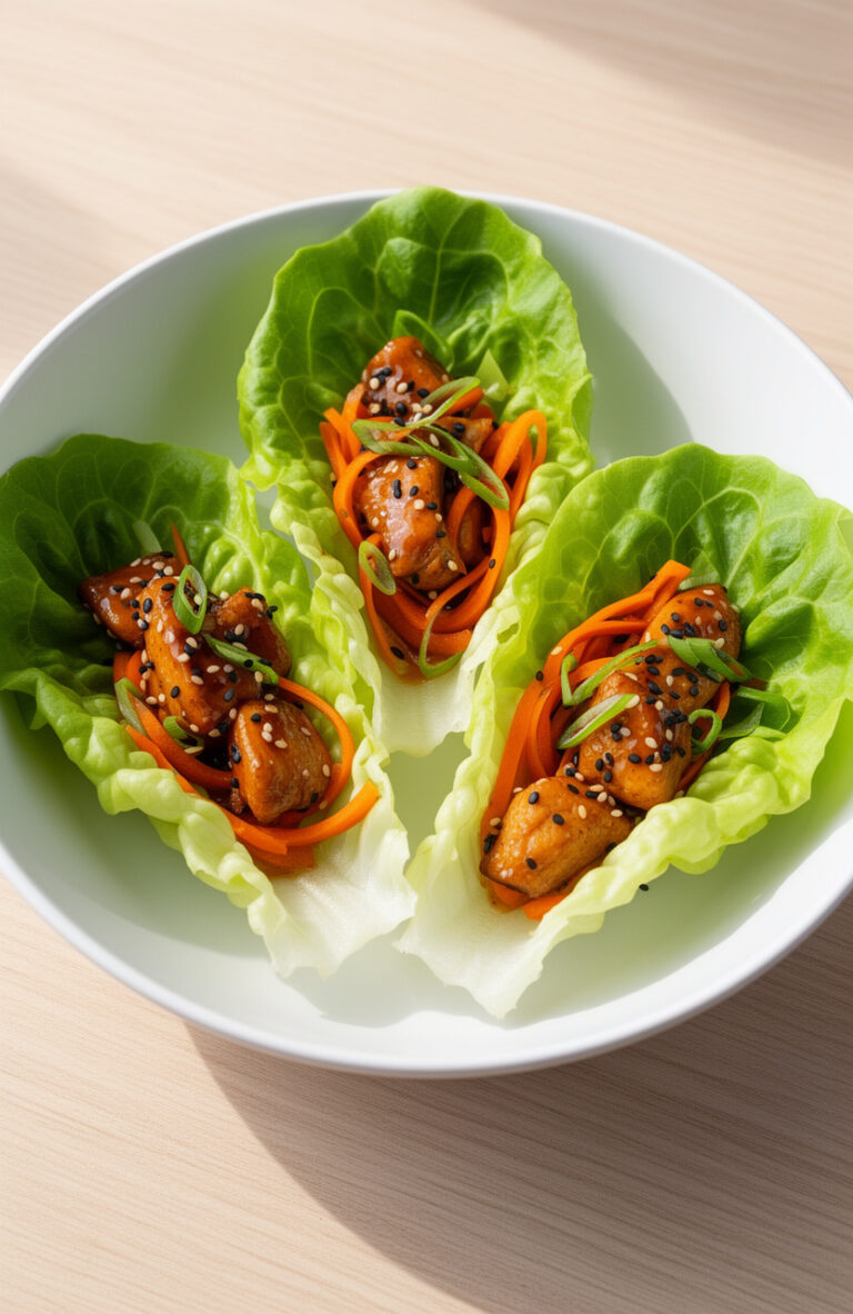 Easy Teriyaki Chicken Lettuce Cups — Make-Ahead Picnic Lunch Idea for Summer