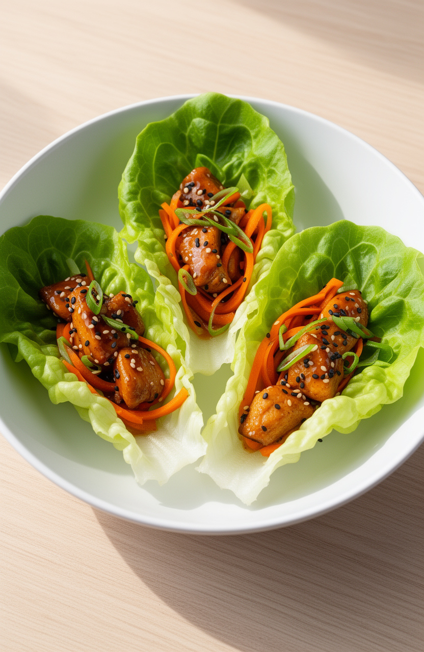 Easy Teriyaki Chicken Lettuce Cups — Make-Ahead Picnic Lunch Idea for Summer