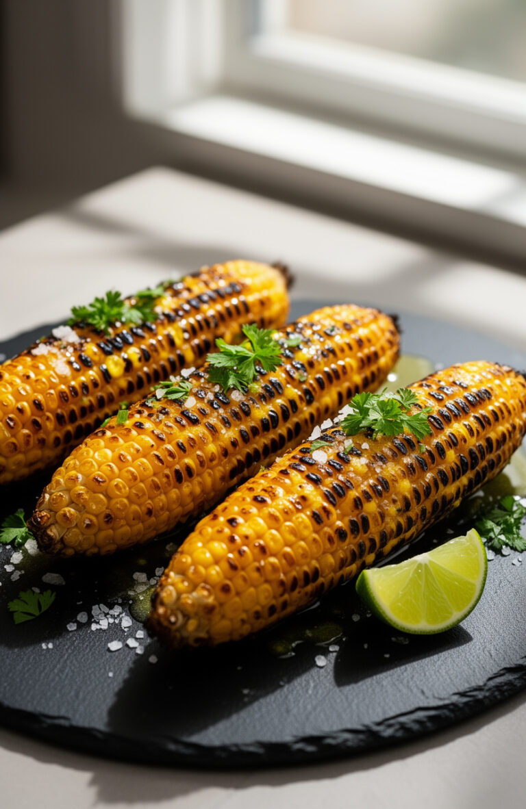 Graduation Party Grilled Corn on the Cob with Butter Glaze