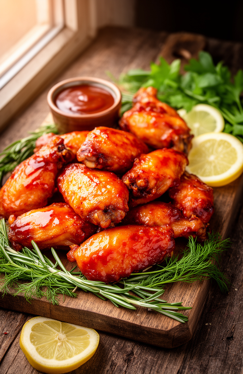 Juicy Summer BBQ Chicken Wings for Outdoor Grilling Parties