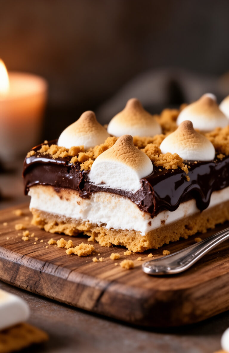Party-Ready Frozen No-Bake S’mores Bars (No Campfire Needed)