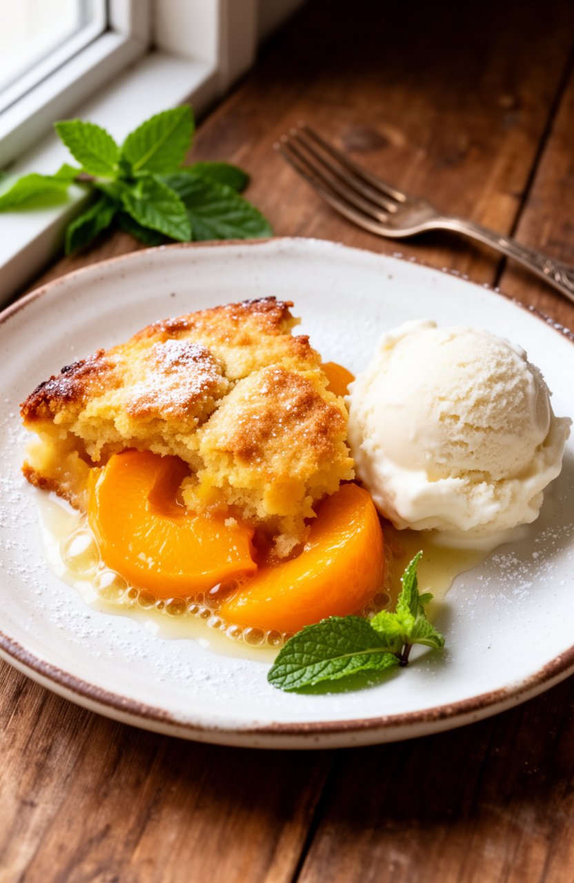 Quick Peach Cobbler with Fresh Peaches (Easy Summer Dessert)