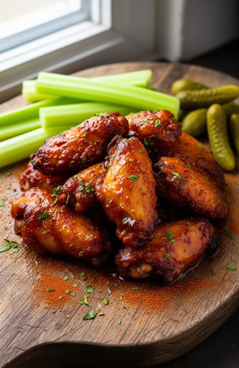 Sticky Honey BBQ Chicken Wings for Backyard Summer Nights (Family Style)