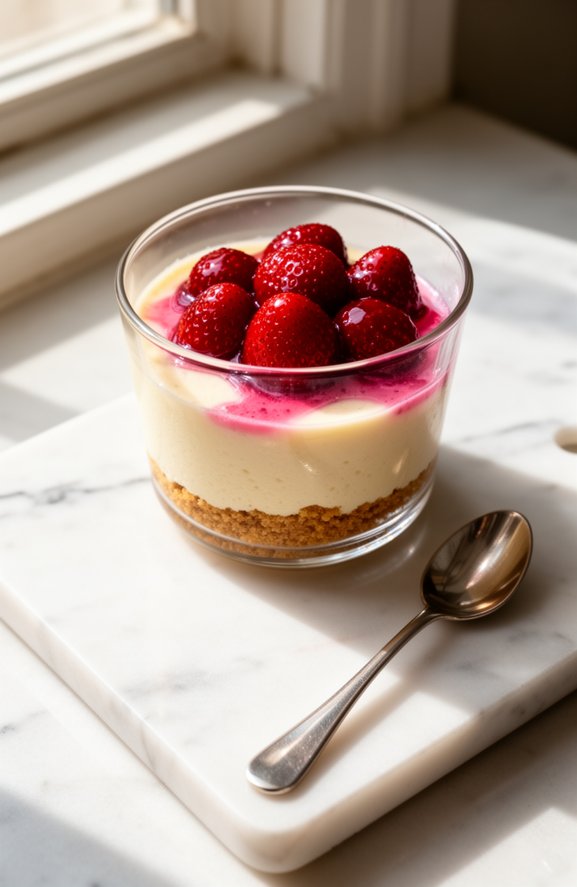 Strawberry Cheesecake Cups — Easy No-Bake Picnic Dessert Everyone Will Love