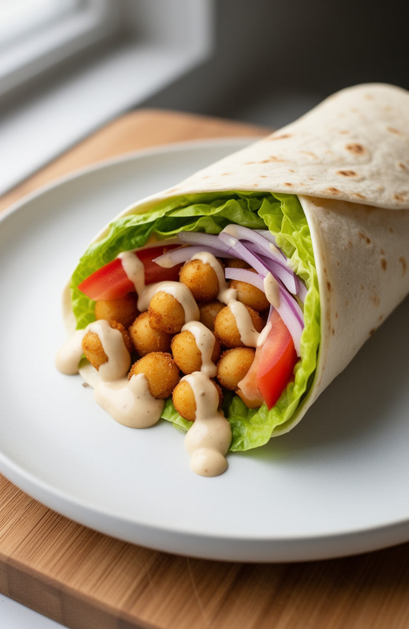 Viral Chickpea Shawarma Wraps — High-Protein Picnic Lunch