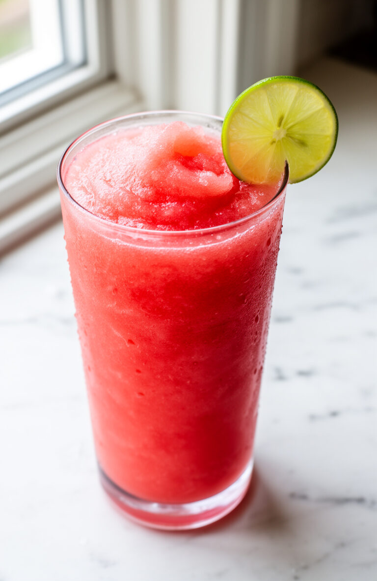 Watermelon Slushie Drink Recipe (Hydrating Summer Cooler)