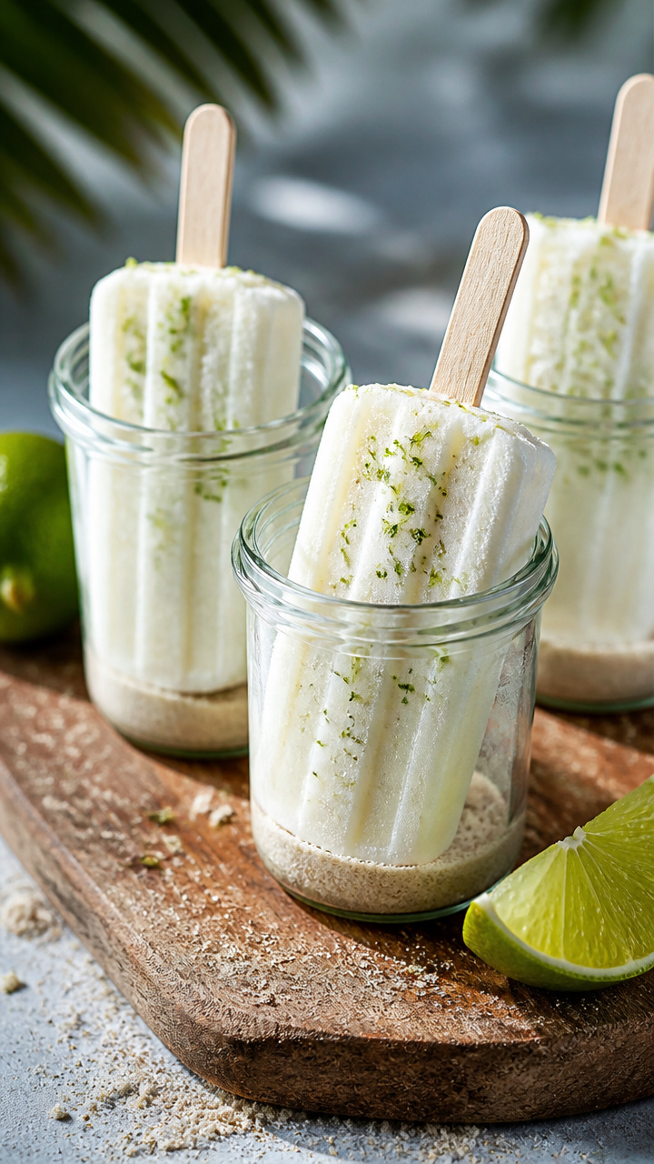Creamy Coconut Lime Popsicles For Hot Summer Afternoons