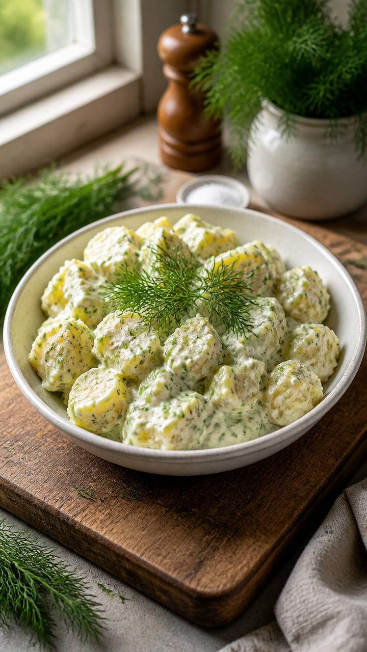 Creamy Dill Potato Salad for Summer Cookouts