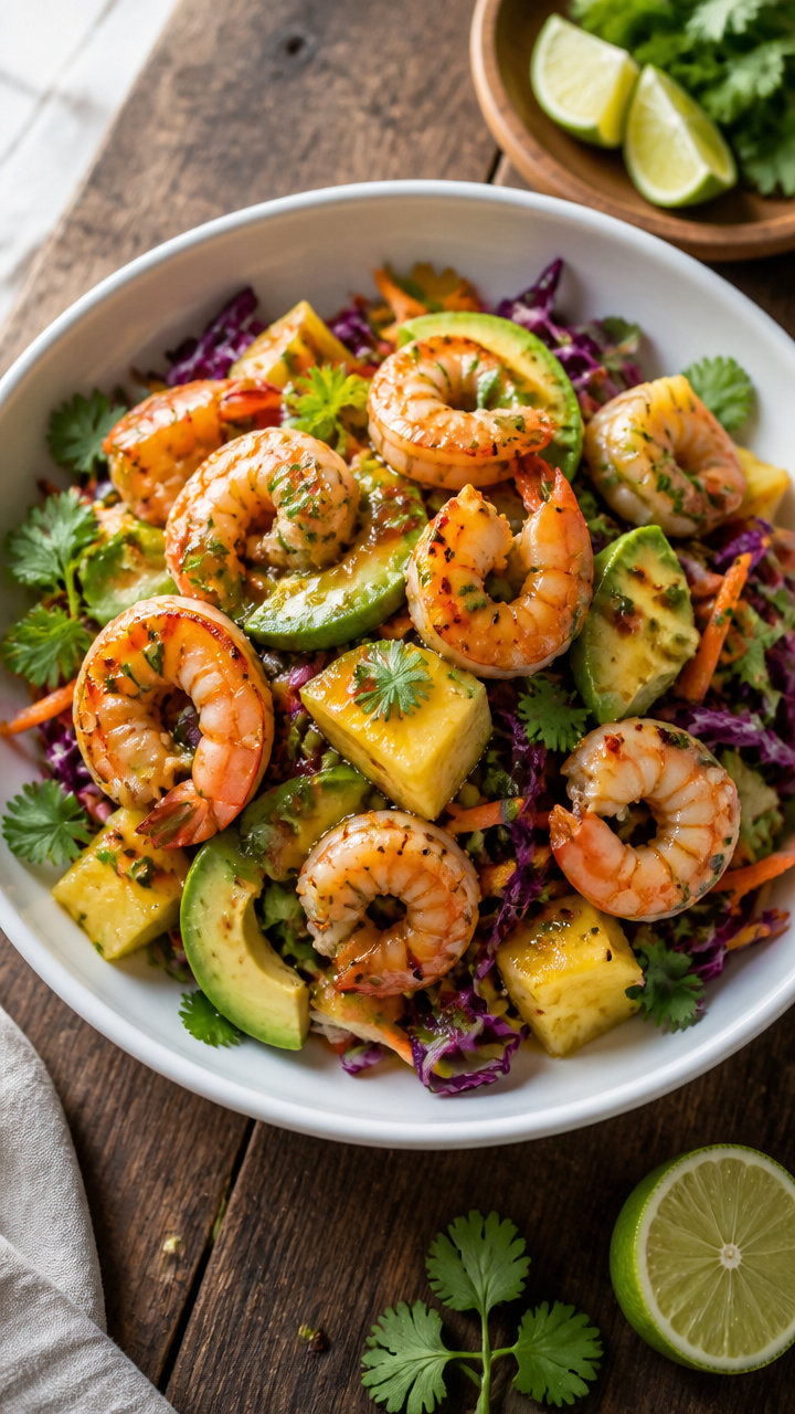 Fresh Pineapple Shrimp Summer Salad Recipe