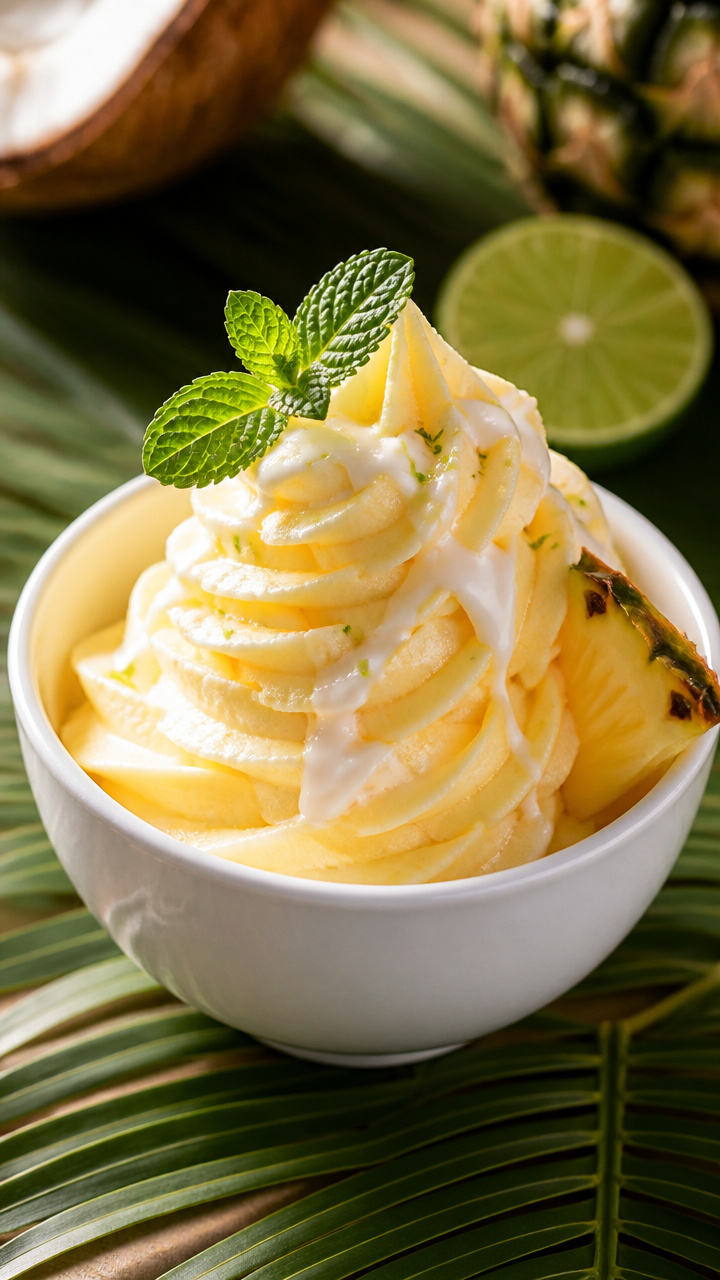 Frozen Pineapple Whip Dessert Bowls Inspired By Disney Treats