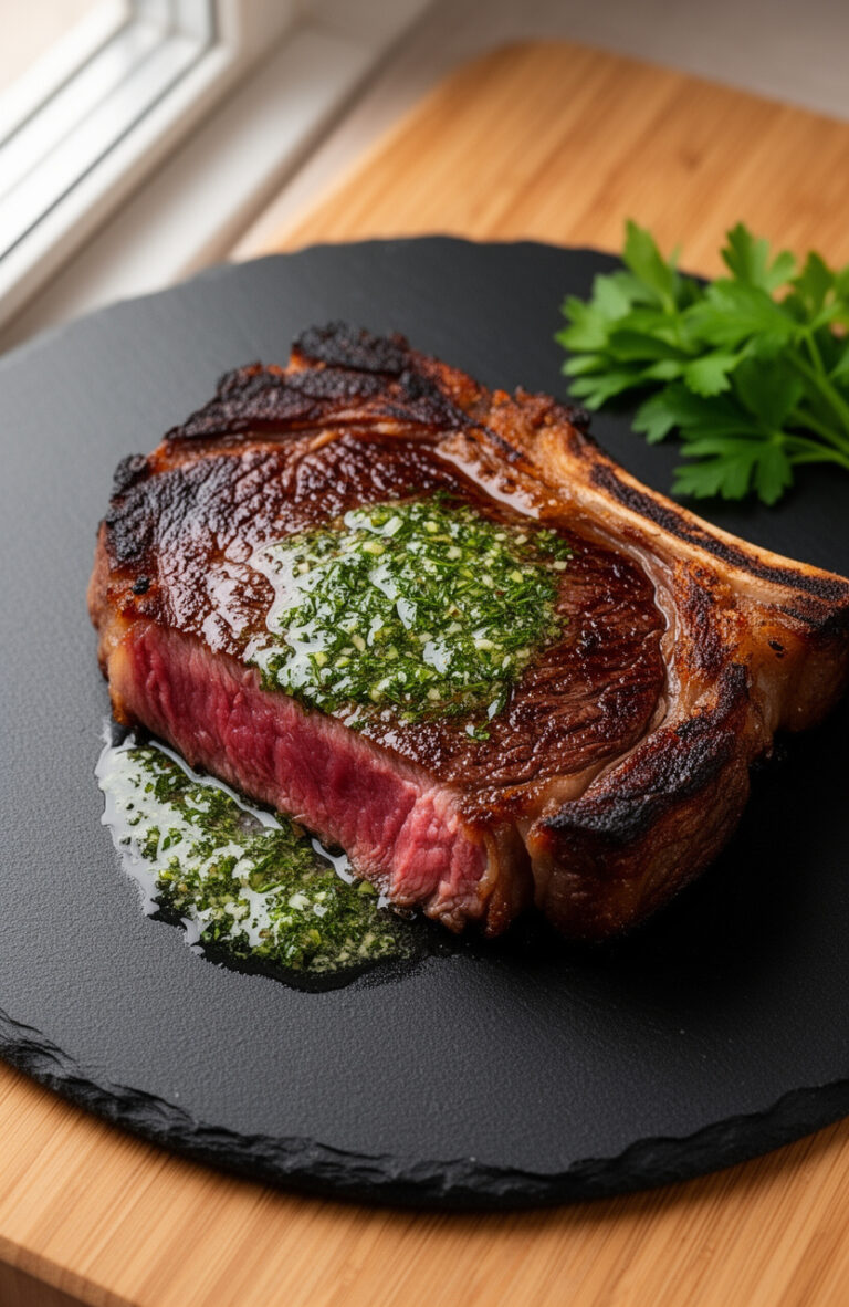 Garlic Butter Grilled Ribeye Steak for Father’s Day BBQ