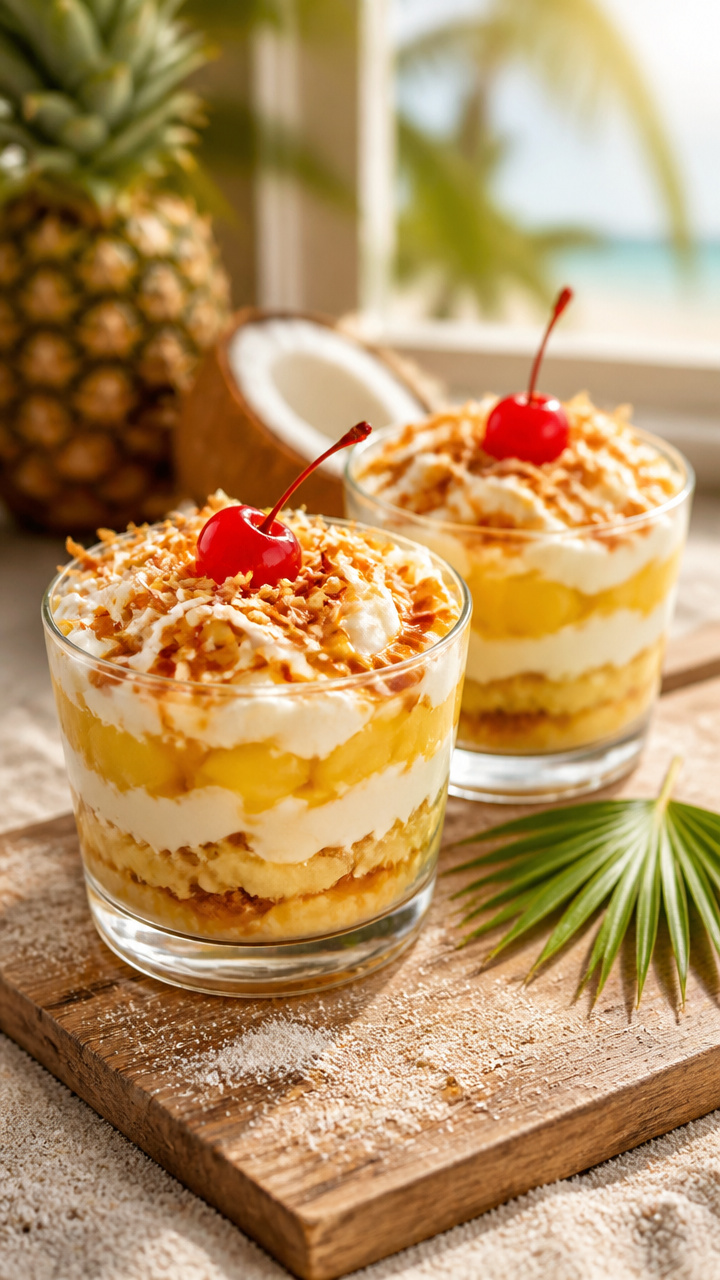 Tropical Pineapple Coconut Dream Dessert For Beach Parties