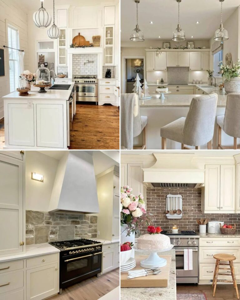 14 Modern Cream Kitchen Cabinets for a Cozy Look
