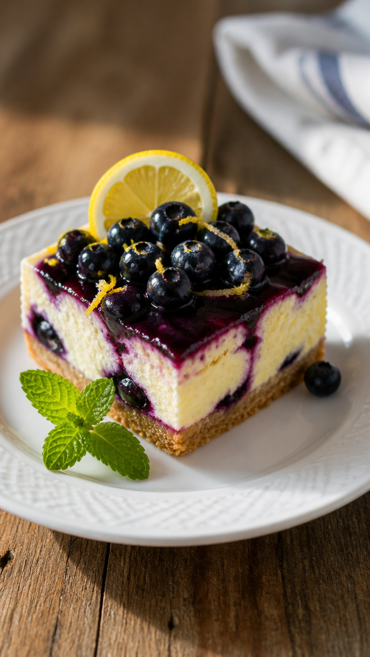 Creamy Lemon Blueberry Icebox Dessert For Backyard BBQs