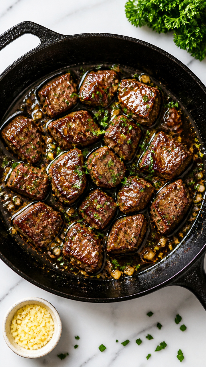 Easy Garlic Butter Steak Bites on the Grill