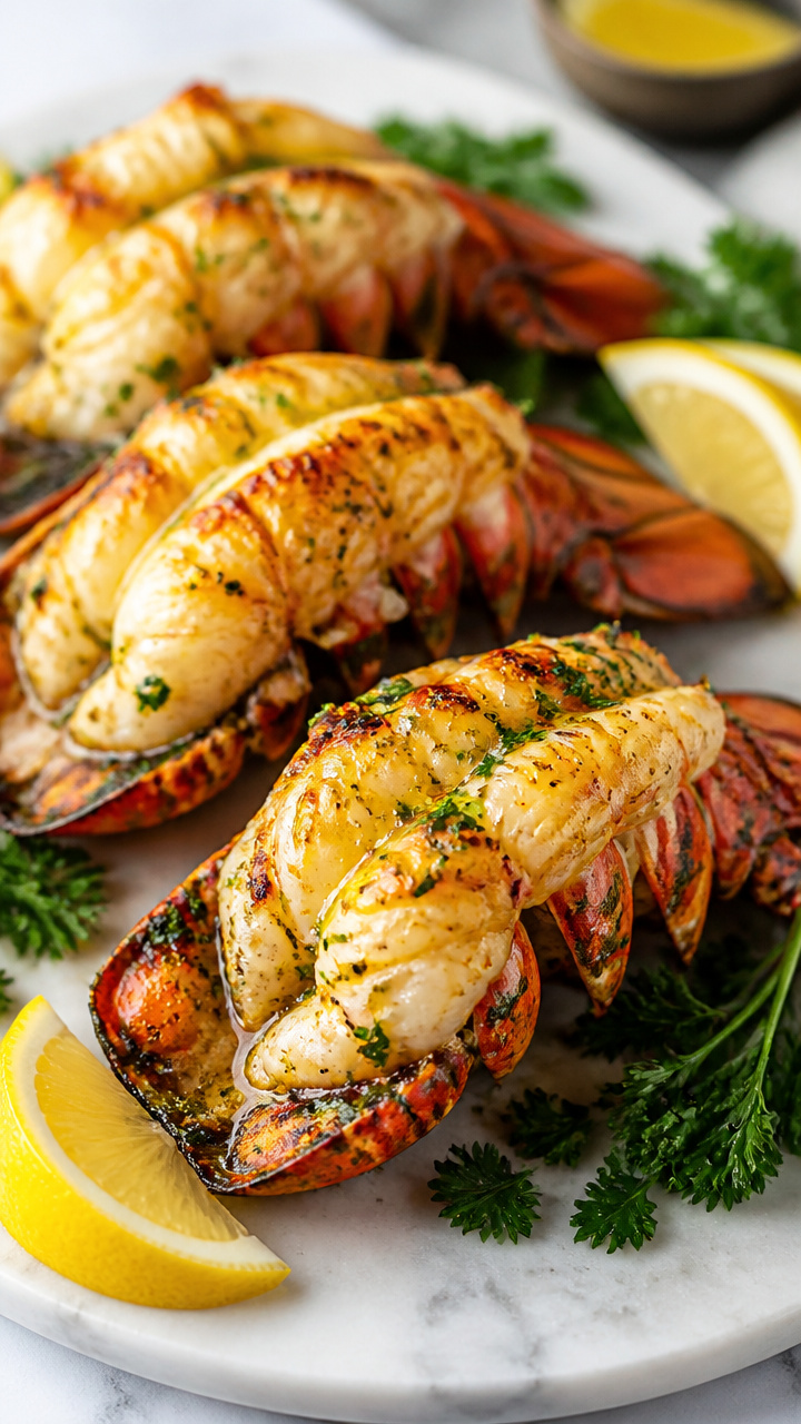 Grilled Garlic Butter Lobster Tails for Summer Dinner