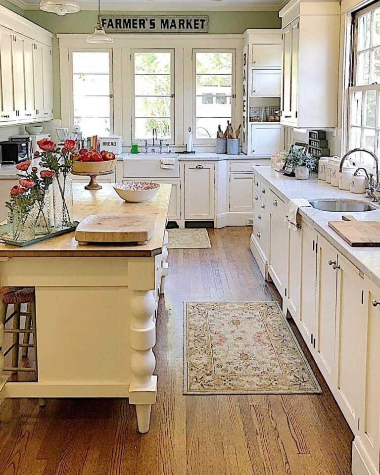 Antique Windows and Original Hardwood