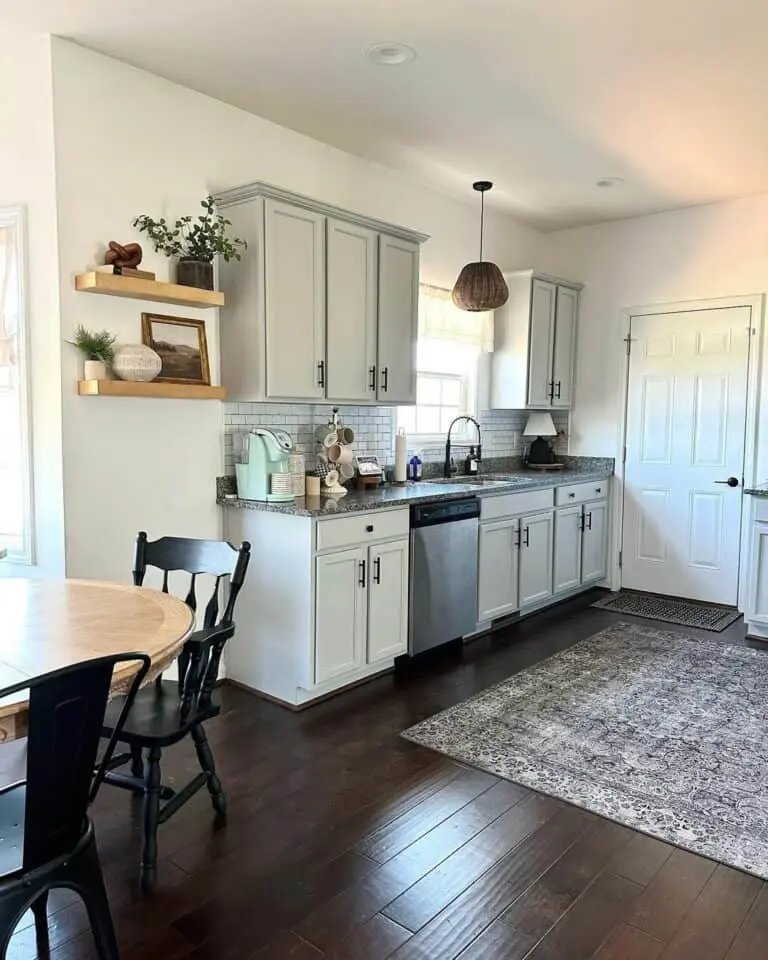 Black and white rug