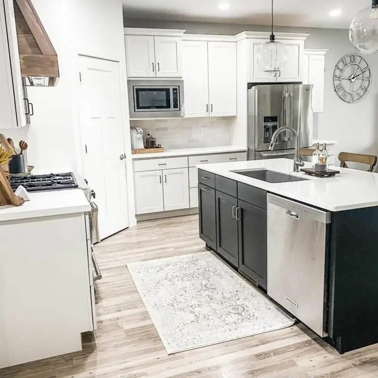 Black and White Shaker Cabinets