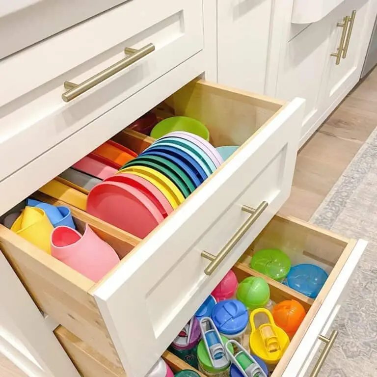 Cream Drawers with Dividers
