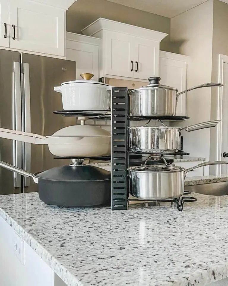 Cream Pot Rack Centerpiece