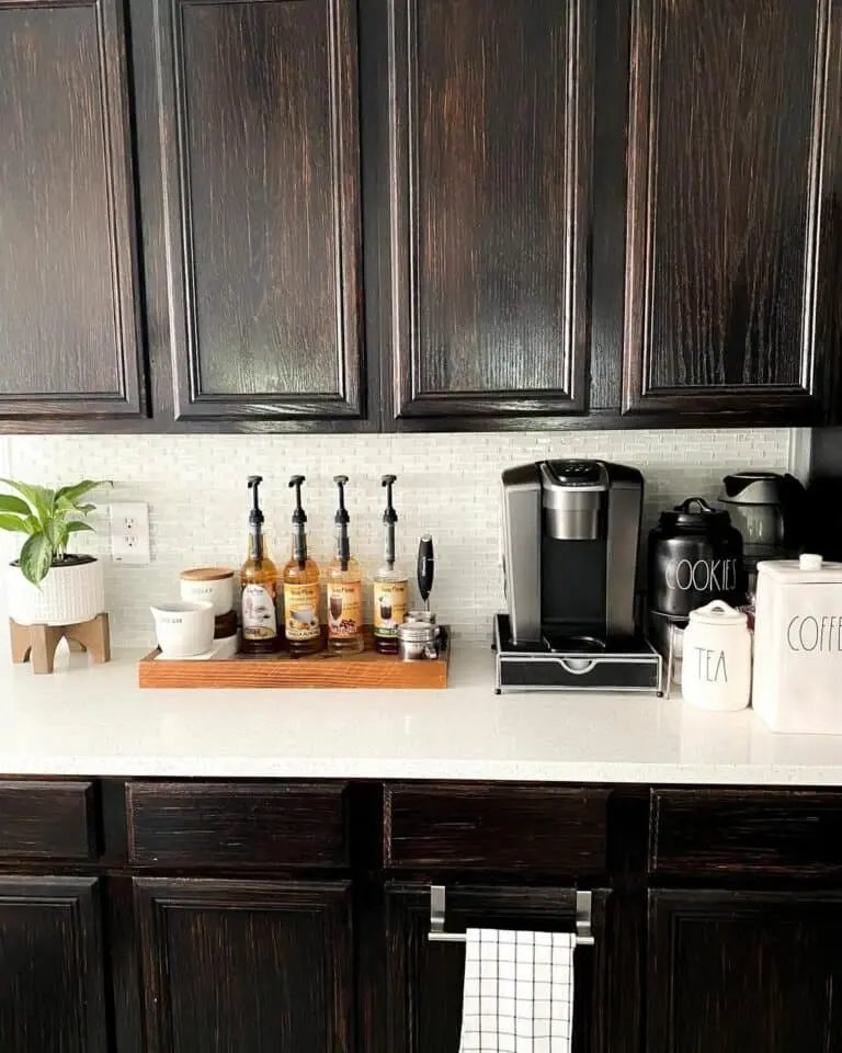 Dark Wood Cabinets