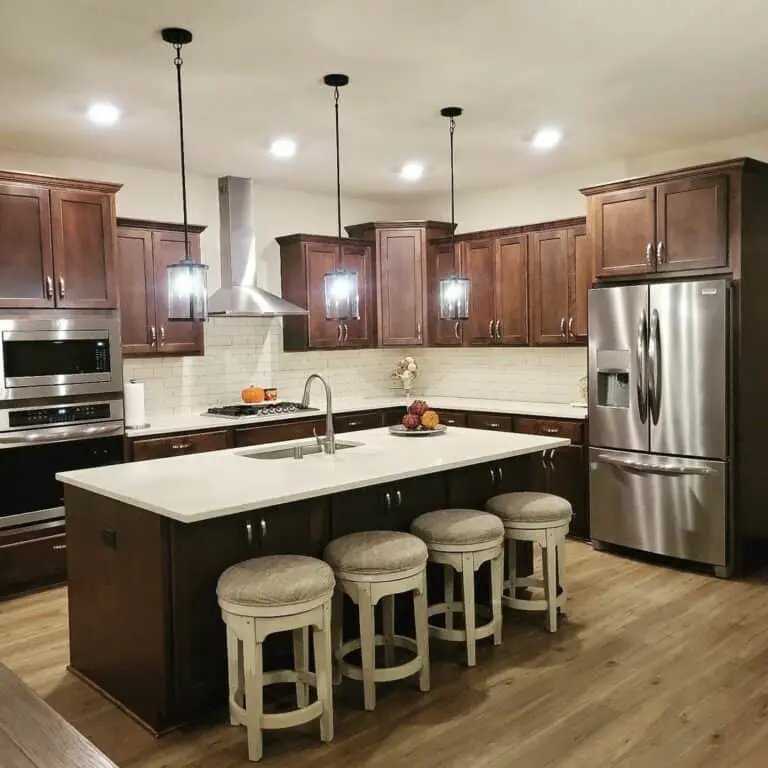 Dark Wood Farmhouse Kitchen