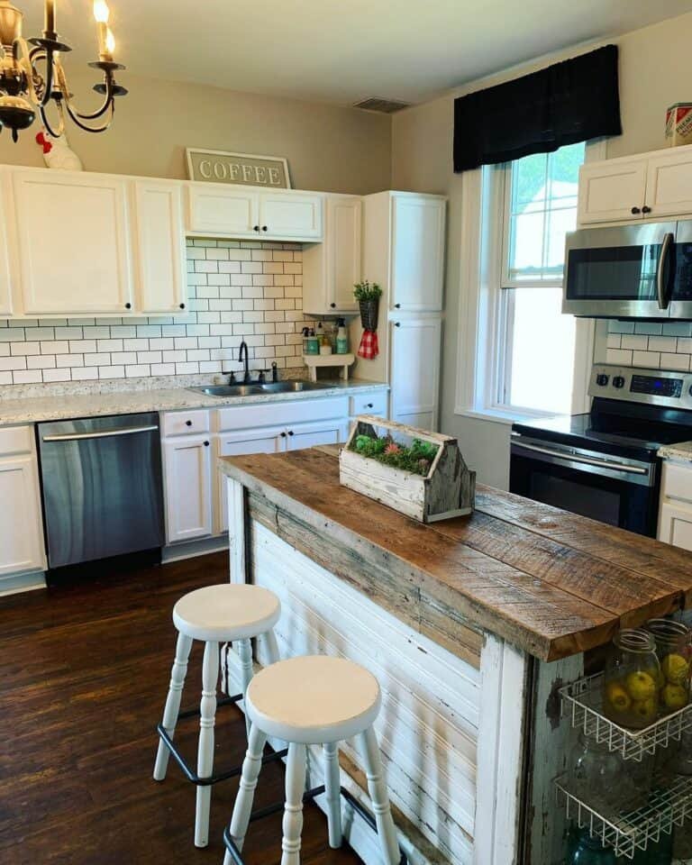 Distressed Wood Island