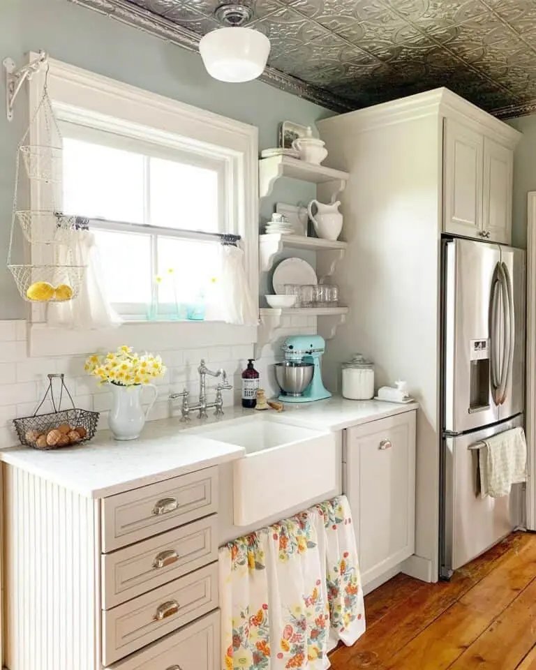 Floral Sink Curtains
