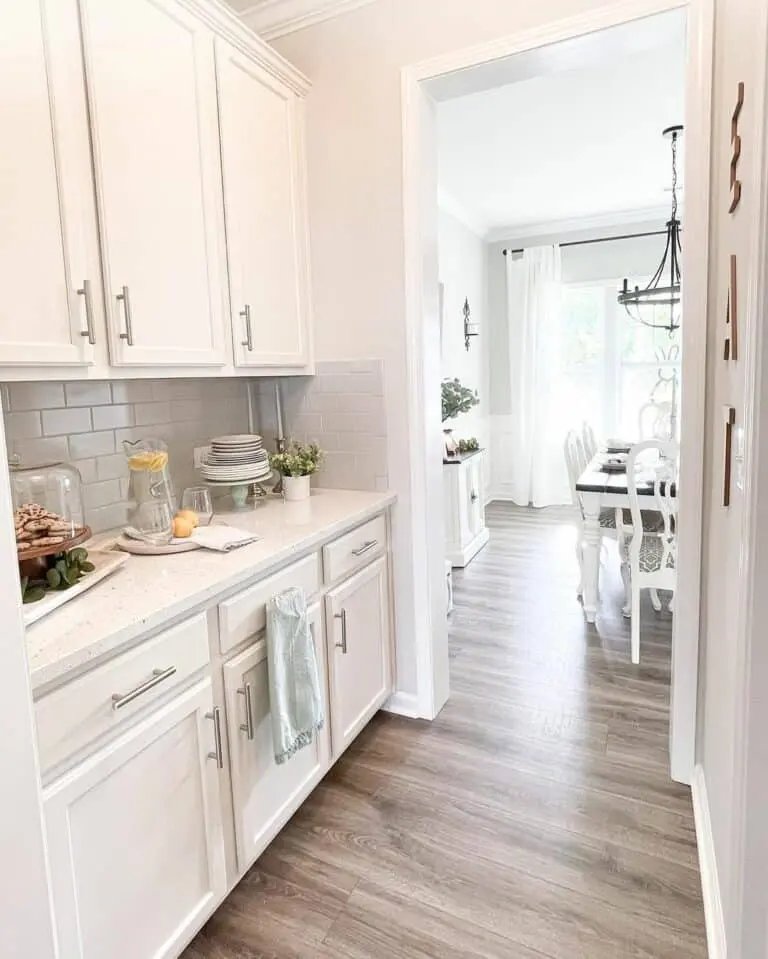 Gray Tile Backsplash