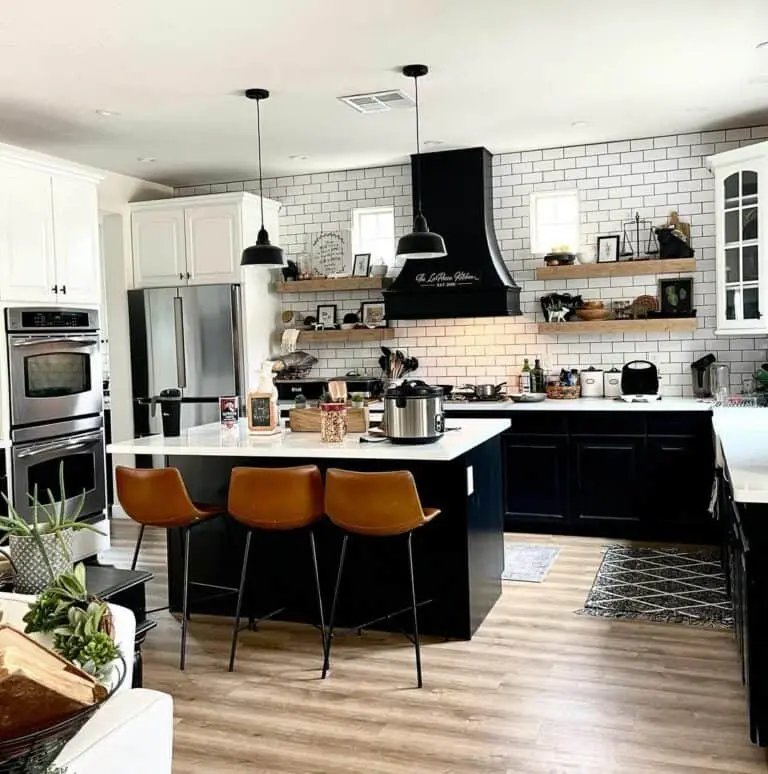 Jet black kitchen hood