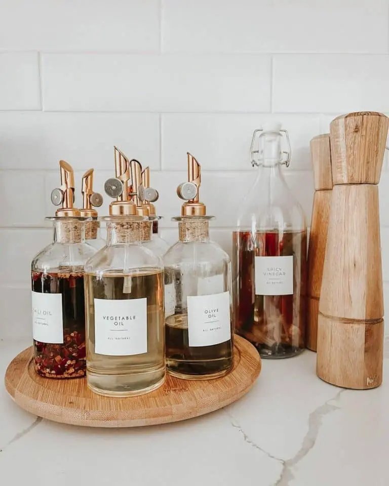 Lazy Susan on Marble Countertop