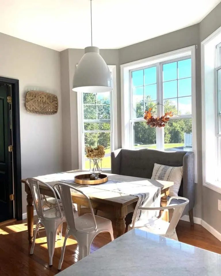 Light Gray Walls and White Trim