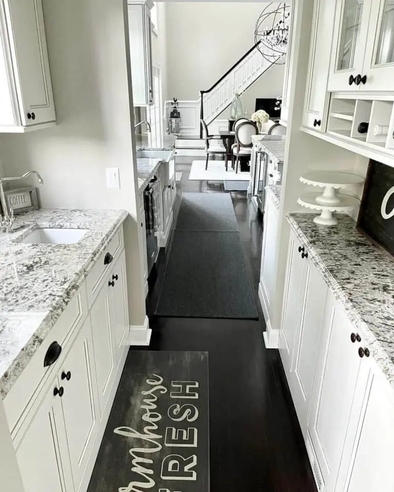 Marble Countertop in French Kitchen