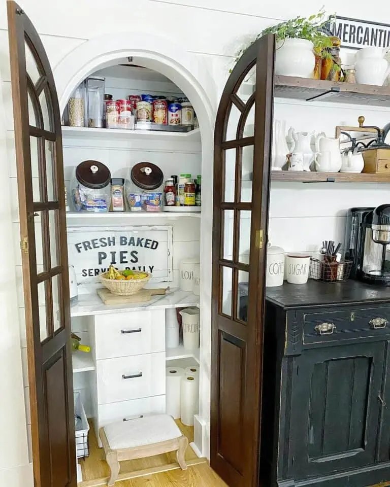 Reclaimed Wood Pantry Doors