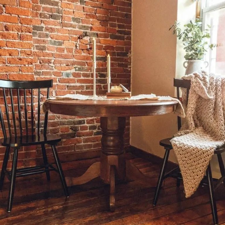 Rustic brick nook