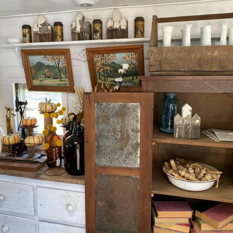 Rustic Hutch and Shelves