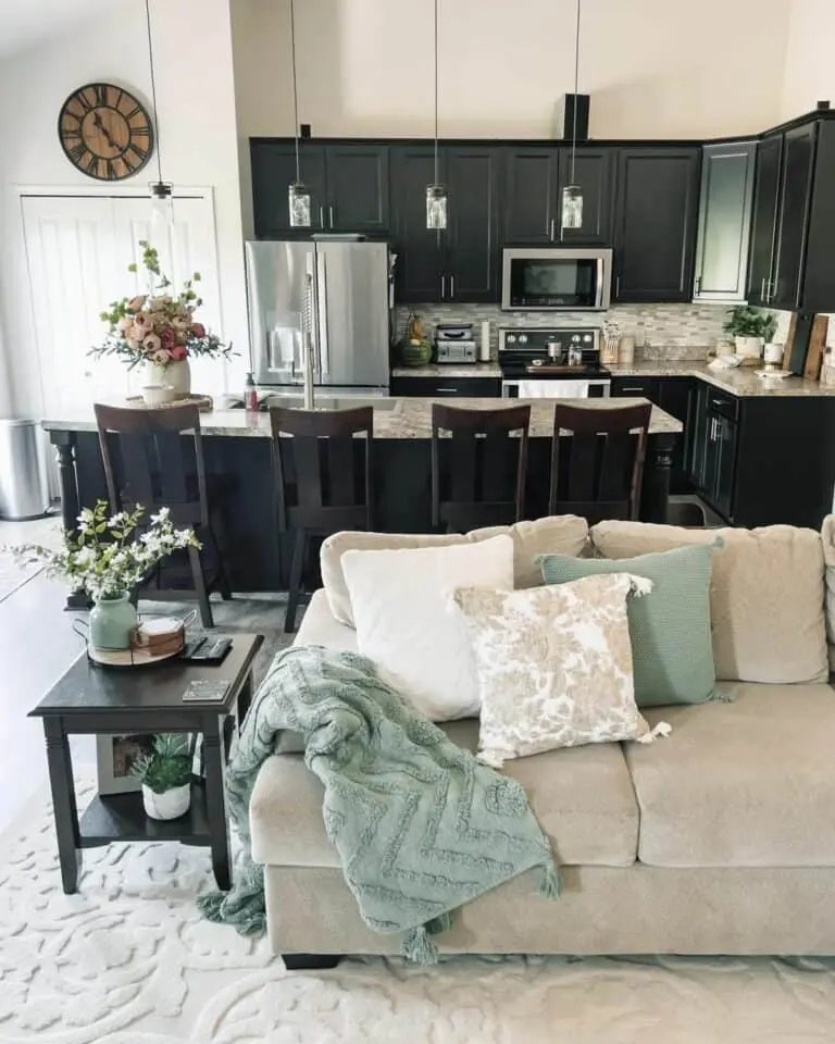 Sage Green Living Area