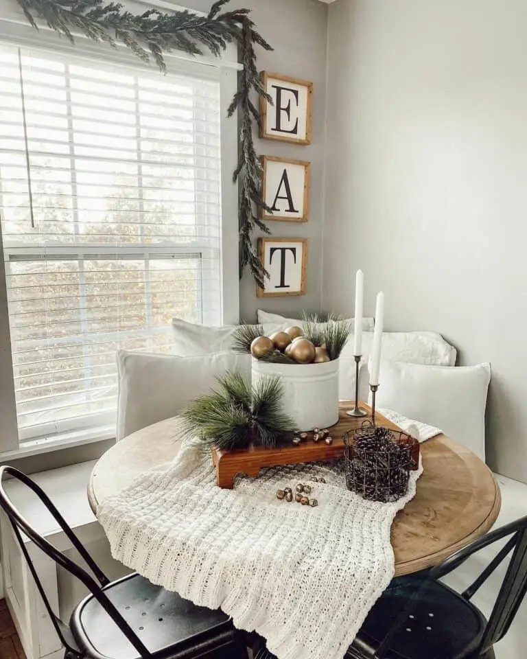 Seasonal Breakfast Nook Decor