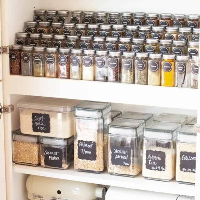 Spice Jars and Labeled Canisters