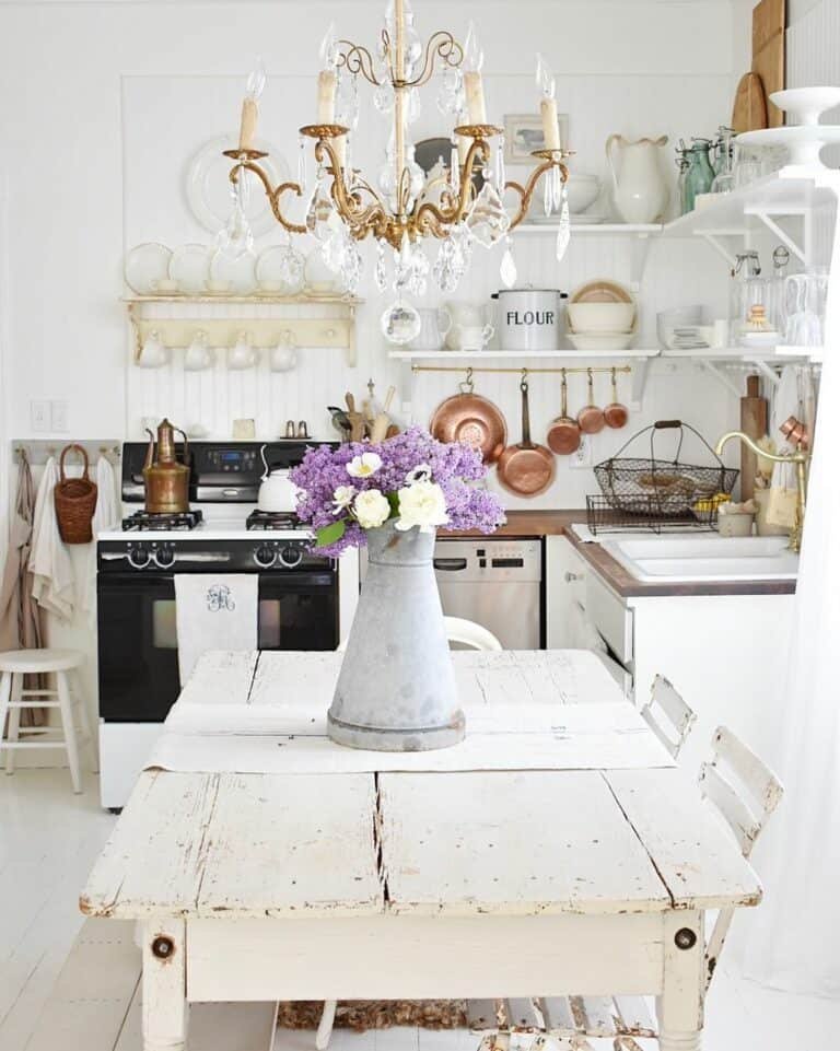 White Floors Highlight Table