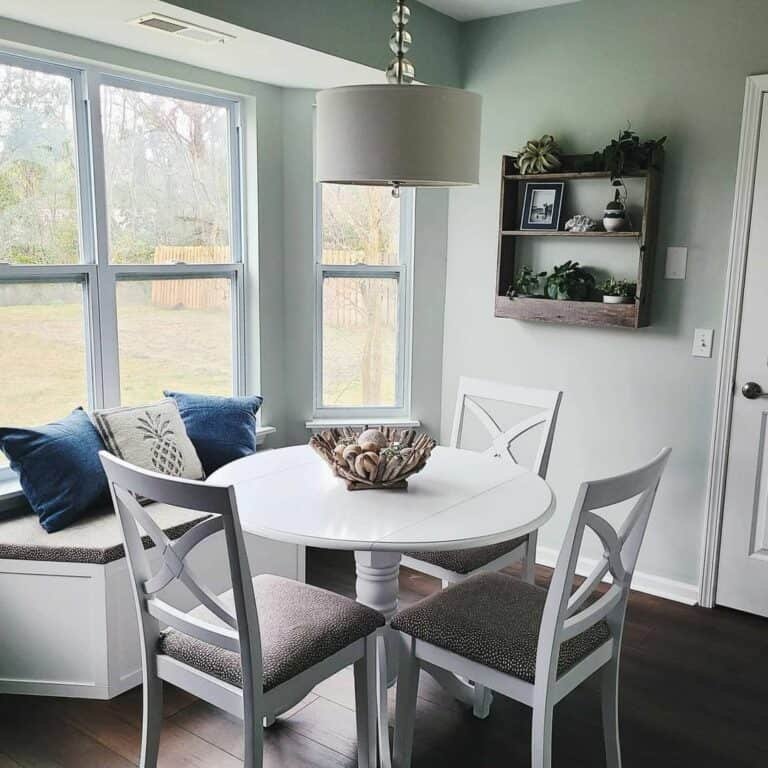 White window bench seating