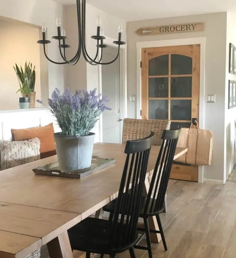 Wood accents and contrast